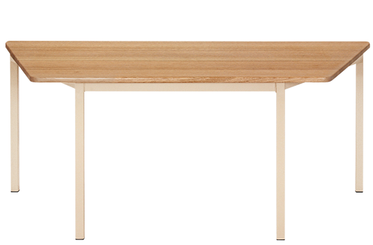 Hardwood Trapezoidal Table