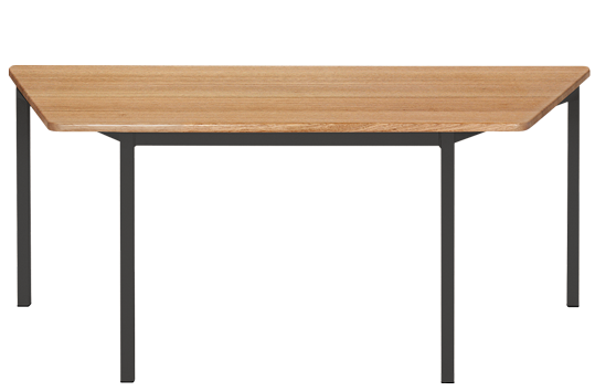 Hardwood Trapezoidal Table