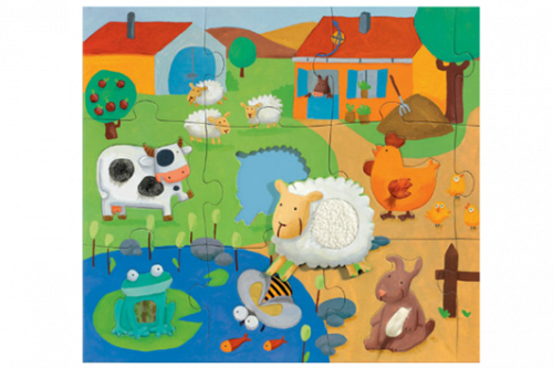 Djeco Tactile Farm Puzzle