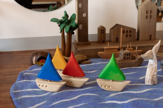 Boats Coloured Sails