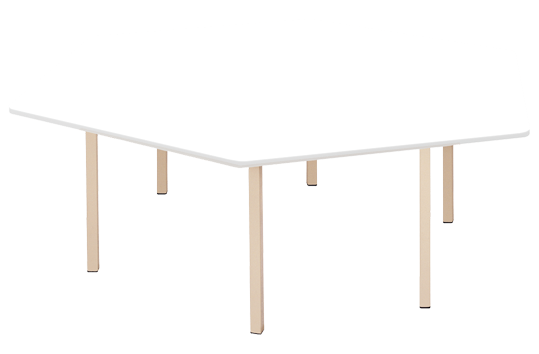 Melamine Hexagon Table: Without Tub