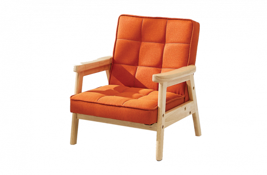 Orange Nordic Child Armchair