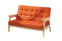 orange sofa