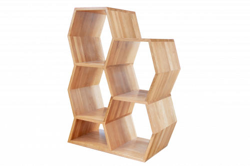 Tall Honeycomb Display Shelf