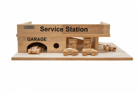 Wooden Service Station Toy