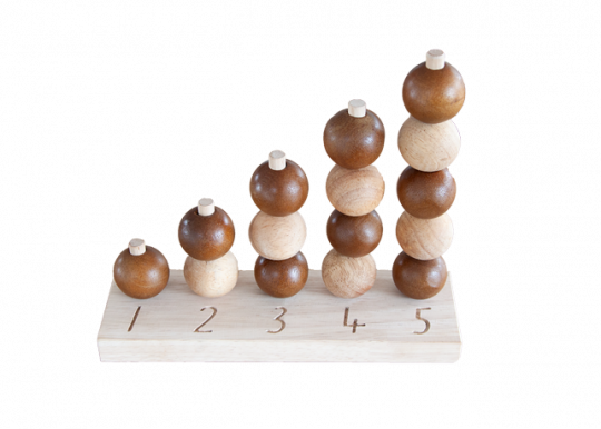 Natural Counting Balls Wooden Toys
