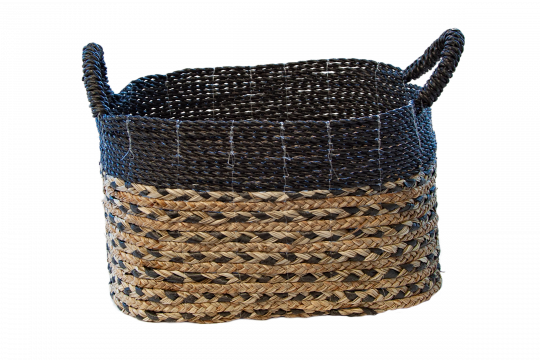 Plaited Basket Set: Black