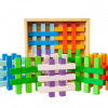 colour wooden gird blocks
