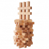 natural grid wooden blocks