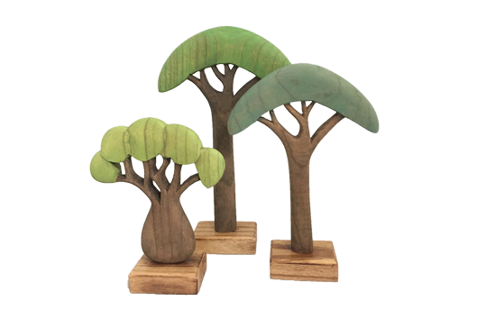 African Trees Set Of 3