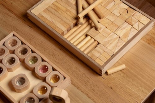 207 Piece Wooden Blocks Set