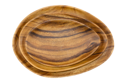 Acacia plate large