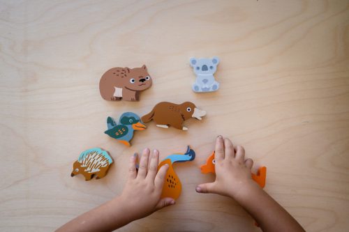 Australian animals wooden toy puzzle