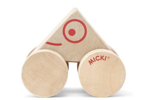 wooden triangle car