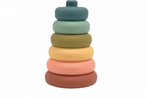 Silicone Stacker Tower Blueberry