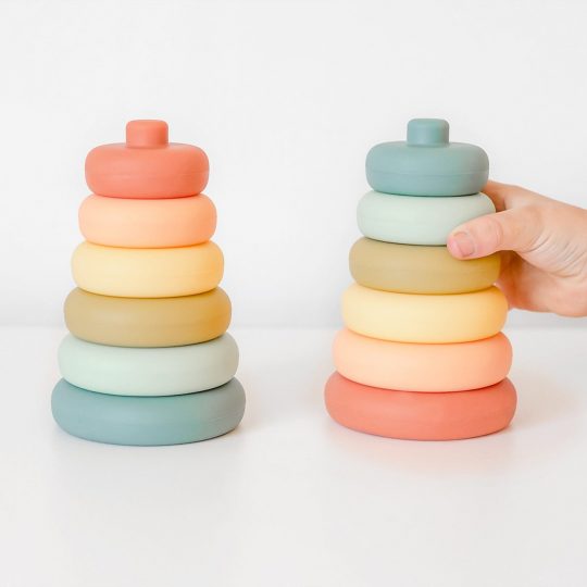Silicone Stacker Tower Blueberry