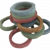 Earth Wooden Rings 7pc