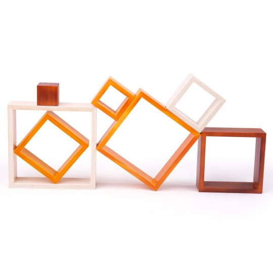 Wooden Natural Stacking Squares