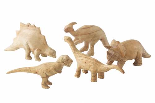 Dinosaurs Hand Carved 5pc