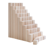 Natural Wooden Step Blocks 50pc