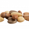 mini wooden pebbles