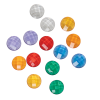 Rainbow Clear Gems, 7 Packs of 2