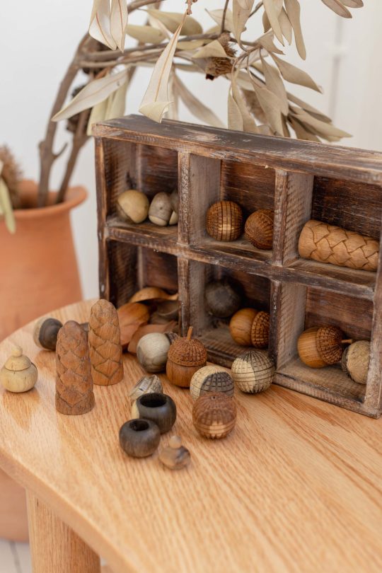 Mini Loose Parts Carved