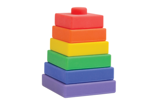 Square Silicone Stacking Toy