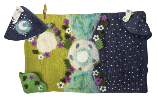 Garden Moon Mat and House