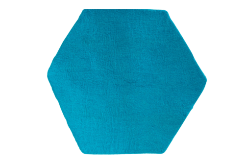Hexagon Mat, Blue