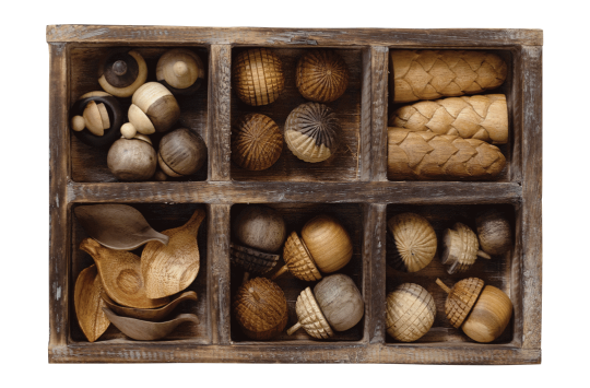 Mini Loose Parts Carved