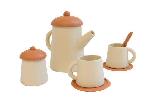 Silicone Stacking Tea Pot Set