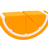 Silicone Orange Stacker