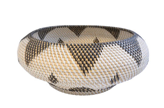 Woven Basket with Lid