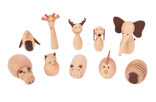 Wooden Animal Friends 10pcs