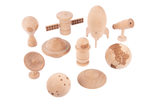 Wooden Space Set 10pcs