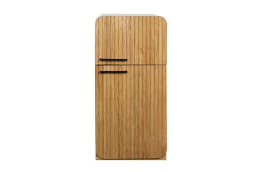 Oak Fluted Fridge