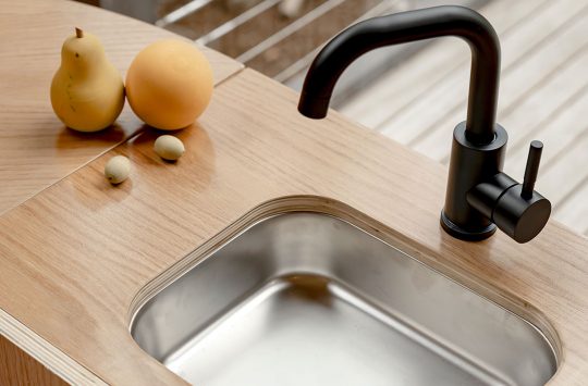 Oak Fluted Sink