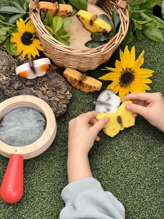 Butterfly Sensory Play Stones 8pc 2