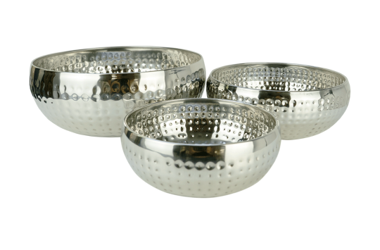 Hammered Silver Bowls