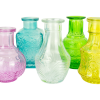 Coloured Glass Bottles 5pc