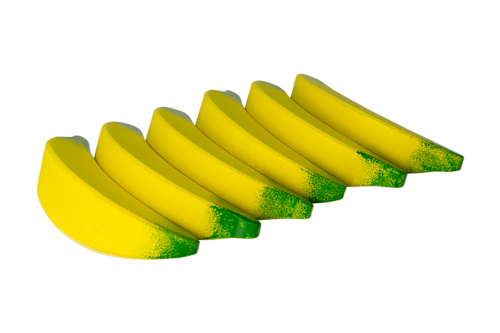 Wooden Banana 6pc