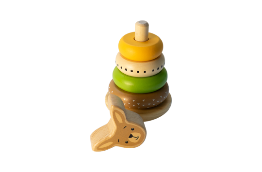 Wooden Kangaroo Stacking Toy