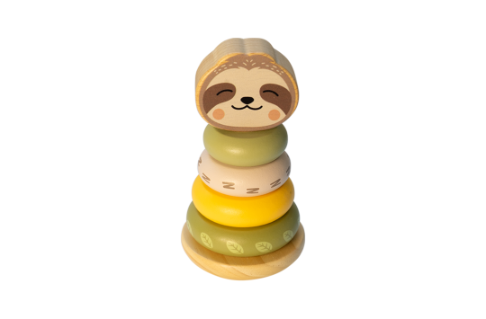 Wooden Sloth Stacking Toy