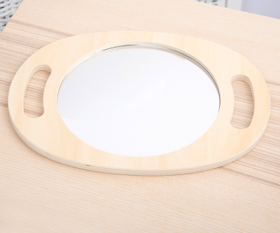 Handheld Wooden Mirror