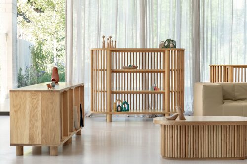 Three Tiered Fluted Shelf