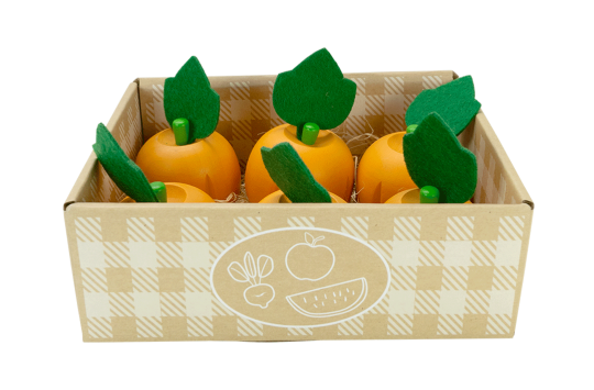 Wooden Pumpkin 6pc