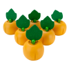 Wooden Pumpkin 6pc