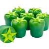 Wooden Capsicum 8pc