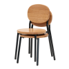 Ottie Stackable Chair Charcoal